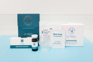 BeachGlo Aesthetic's VI peel range, including a peel-prep towelette, vials, and boosters. This chemical peel in Nags Head has different formulation to target your unique skincare needs.